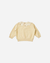 Load image into Gallery viewer, QUINCY MAE PETAL KNIT SWEATER || LEMON
