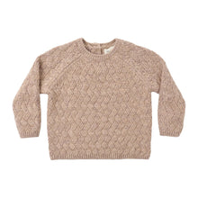Load image into Gallery viewer, QUINCY MAE KNIT SWEATER HEATHERED ALMOND

