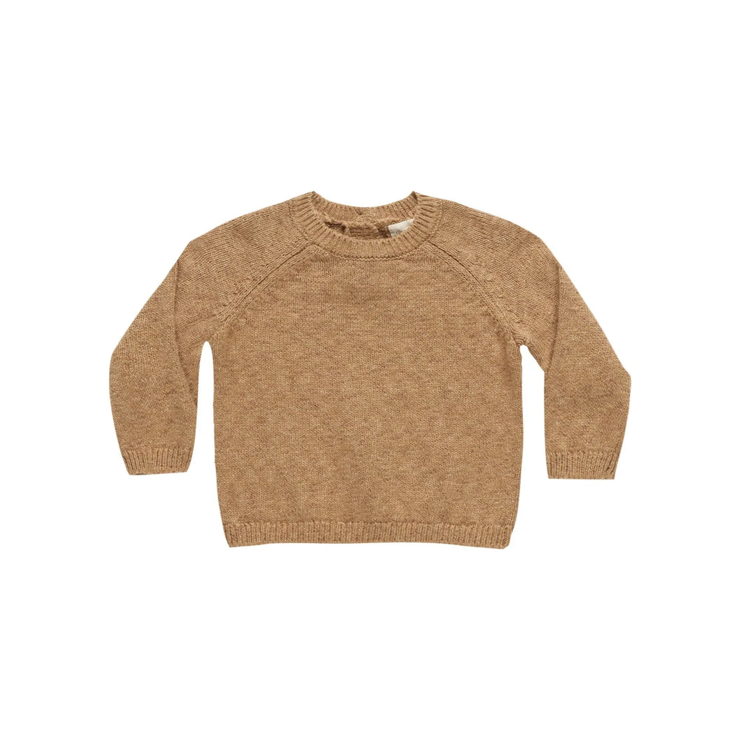 QUINCY MAE KNIT SWEATER || SPECKLED GOLDEN