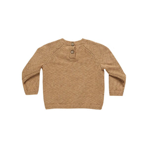 QUINCY MAE KNIT SWEATER || SPECKLED GOLDEN