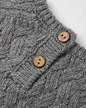 Load image into Gallery viewer, QUINCY MAE KNIT SWEATER HEATHERED SLATE
