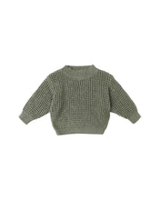 Load image into Gallery viewer, SALE - QUINCY MAE CHUNKY KNIT SWEATER || FOREST
