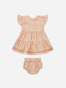 QUINCY MAE LILY DRESS || MELON GINGHAM