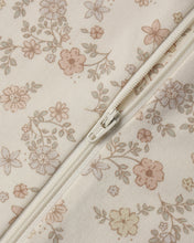 Load image into Gallery viewer, QUINCY MAE ZIP LONG SLEEVE SLEEPER FOOTIE FLORAL VINE
