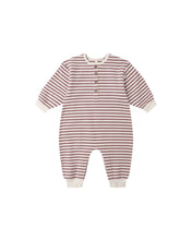 Load image into Gallery viewer, QUINCY MAE RELAXED JUMPSUIT MULBERRY STRIPE
