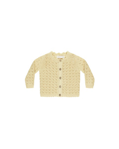QUINCY MAE SCALLOPED CARDIGAN || YELLOW