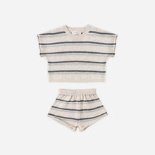 Load image into Gallery viewer, QUINCY MAE RELAXED SUMMER KNIT SET OCEAN STRIPE
