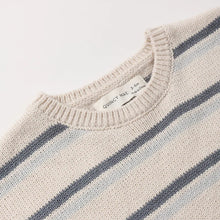 Load image into Gallery viewer, QUINCY MAE RELAXED SUMMER KNIT SET OCEAN STRIPE
