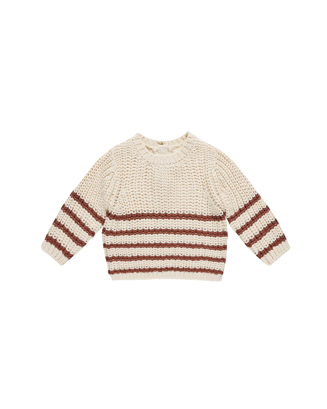 QUINCY MAE REX SWEATER || CRANBERRY STRIPE