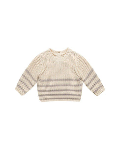 QUINCY MAE REX SWEATER || FOX STRIPE