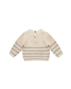 QUINCY MAE REX SWEATER || FOX STRIPE