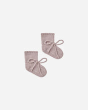 Load image into Gallery viewer, QUINCY MAE KNIT BOOTIES || LAVENDER
