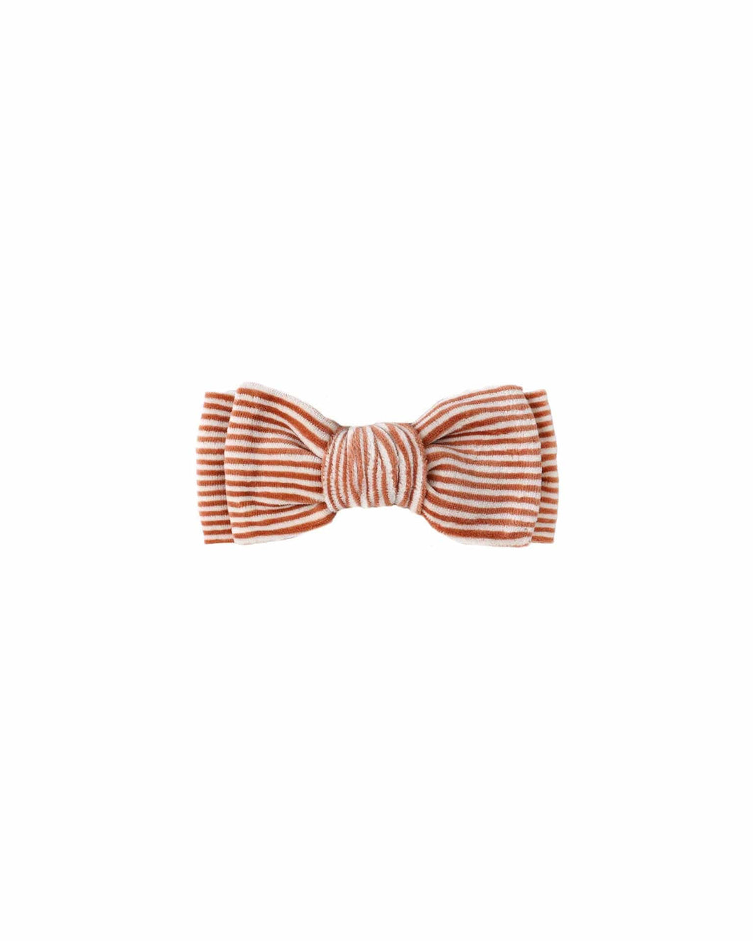 QUINCY MAE VELOUR BOW HEADBAND || CANDY STRIPE