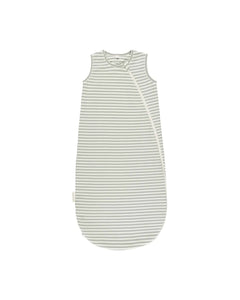 QUINCY MAE JERSEY SLEEP BAG || SAGE STRIPE