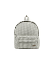 Load image into Gallery viewer, QUINCY MAE MINI BACKPACK SAGE GINGHAM
