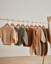 Load image into Gallery viewer, SALE - QUINCY MAE CHUNKY KNIT SWEATER || CINNAMON
