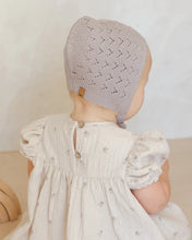 Load image into Gallery viewer, QUINCY MAE POINTELLE KNIT BONNET || LAVENDER
