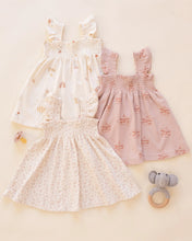Load image into Gallery viewer, QUINCY MAE SMOCKED JERSEY DRESS DITSY

