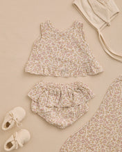 Load image into Gallery viewer, QUINCY MAE RUFFLED TULIP TOP + BLOOMER SET DAHLIA
