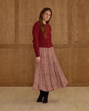Load image into Gallery viewer, RYLEE + CRU FUZZY CARDIGAN || RUBY
