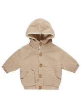 Load image into Gallery viewer, SALE - QUINCY MAE ORGANIC CORDUROY HOODED JACKET || LATTE
