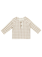 Load image into Gallery viewer, QUINCY MAE ORGANIC ZION SHIRT || CINNAMON PLAID
