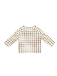 QUINCY MAE ORGANIC ZION SHIRT || CINNAMON PLAID