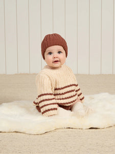 QUINCY MAE CHUNKY KNIT BEANIE || CRANBERRY