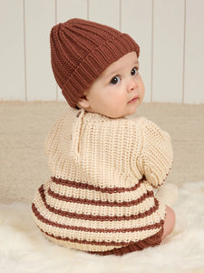 QUINCY MAE CHUNKY KNIT BEANIE || CRANBERRY