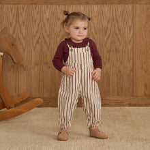 Load image into Gallery viewer, RYLEE + CRU VINTAGE OVERALL || BURGUNDY STRIPE
