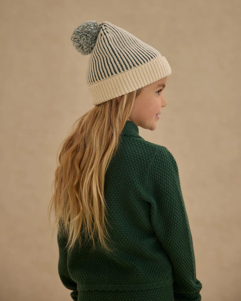 RYLEE + CRU BEANIE || GREEN STRIPE