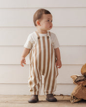 Load image into Gallery viewer, RYLEE &amp; CRU CARGO BABY OVERALL FAWN PINSTRIPE
