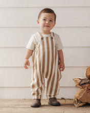 Load image into Gallery viewer, RYLEE &amp; CRU CARGO BABY OVERALL FAWN PINSTRIPE
