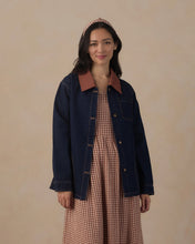 Load image into Gallery viewer, RYLEE &amp; CRU WOMEN'S DENIM BARN JACKET DARK INDIGO

