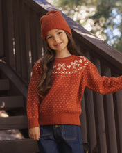 Load image into Gallery viewer, RYLEE &amp; CRU FAIR ISLE SWEATER RUBY
