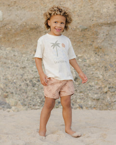 RYLEE + CRU RAW EDGE TEE || SANTORINO
