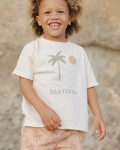 RYLEE + CRU RAW EDGE TEE || SANTORINO