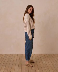 RYLEE + CRU JACQUES SWEATER || POPPY STRIPE