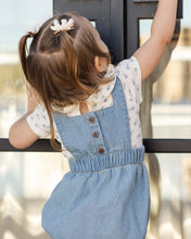 Load image into Gallery viewer, RYLEE &amp; CRU DENIM ROMPER WASHED BLUE
