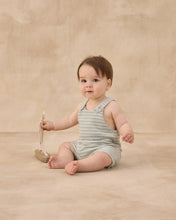 Load image into Gallery viewer, RYLEE &amp; CRU GIO ROMPER SEAFOAM TERRY STRIPE

