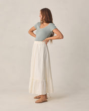Load image into Gallery viewer, RYLEE + CRU WOMEN'S ROSE MAXI SKIRT IVORY
