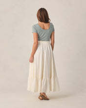 Load image into Gallery viewer, RYLEE + CRU WOMEN'S POINTELLE TEE SEA GREEN
