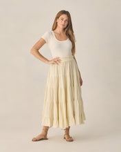 Load image into Gallery viewer, RYLEE + CRU WOMEN'S POINTELLE TEE IVORY
