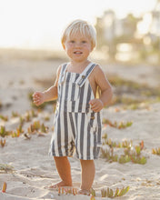 Load image into Gallery viewer, RYLEE &amp; CRU DENIM SHORTALL NAVY STRIPE
