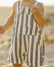 Load image into Gallery viewer, RYLEE &amp; CRU DENIM SHORTALL NAVY STRIPE
