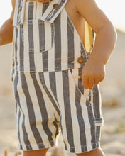 Load image into Gallery viewer, RYLEE &amp; CRU DENIM SHORTALL NAVY STRIPE
