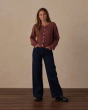 Load image into Gallery viewer, RYLEE &amp; CRU WOMEN'S CHEYENNE CARDIGAN MULBERRY
