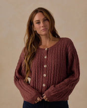 Load image into Gallery viewer, RYLEE &amp; CRU WOMEN'S CHEYENNE CARDIGAN MULBERRY
