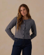 Load image into Gallery viewer, RYLEE &amp; CRU WOMEN'S FUZZY CARDIGAN MIDNIGHT
