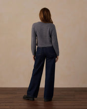 Load image into Gallery viewer, RYLEE &amp; CRU WOMEN'S FUZZY CARDIGAN MIDNIGHT

